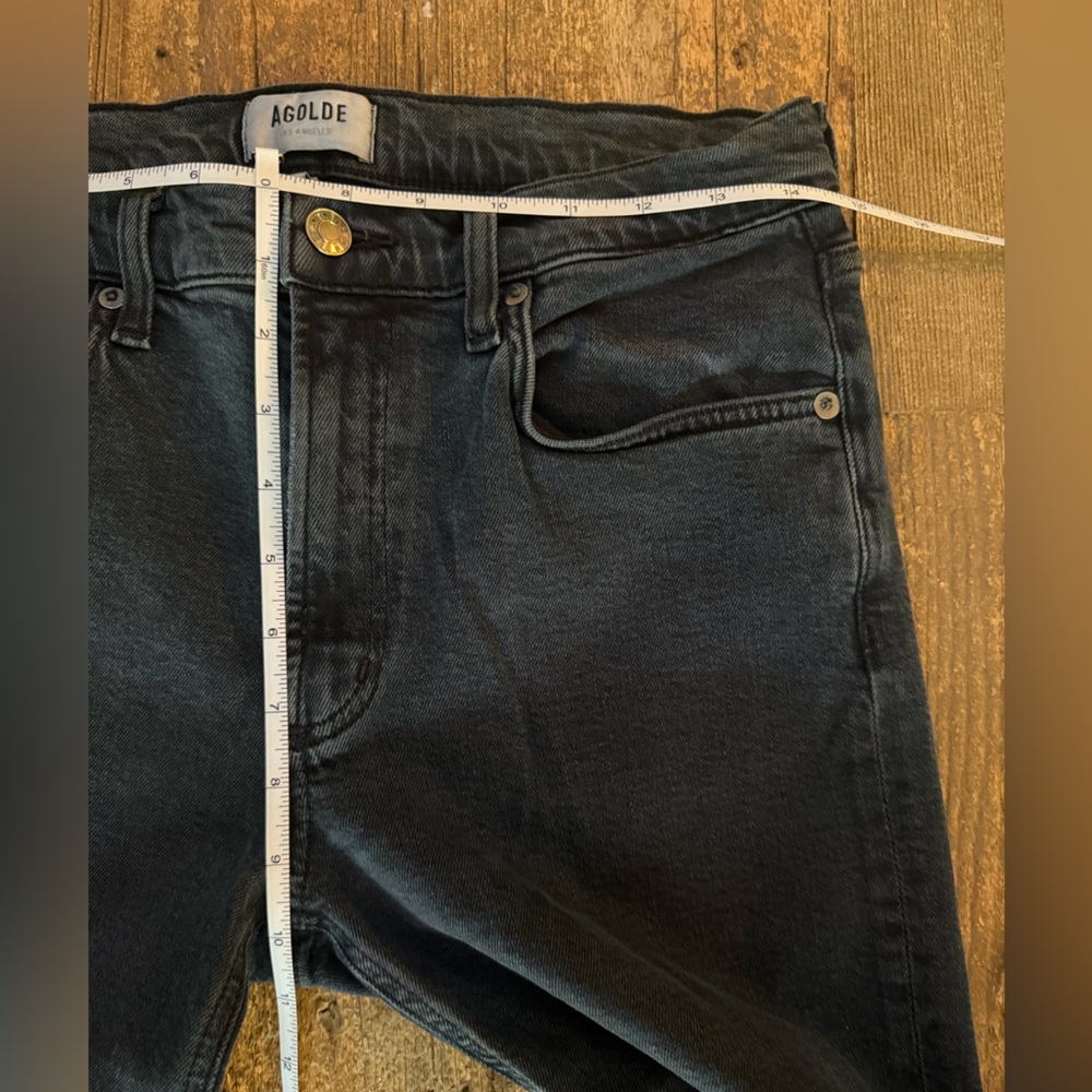 Agolde Kye Mid-Rise Straight Crop Pepper Size 27 - Picture 8 of 8